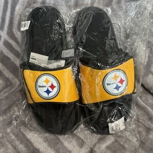 Foco Steelers Slippers - Men's‎ 9-10